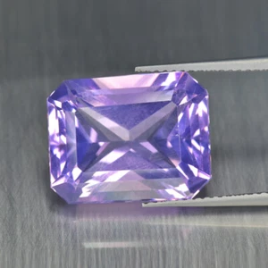 Taglio Radiante Personalizzato 12,32Ct_Significativa Ametista Lavanda Naturale_Brasile - Foto 1 di 1
