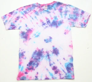 XL Fruit of the Loom Short Sleeve Boys Tie Dye T-Shirt Cotton Extra Large WS267 - Picture 1 of 6