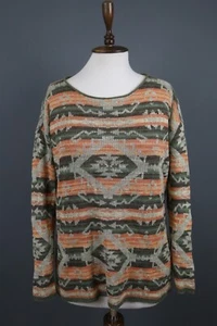 Denim & Supply Ralph Lauren Multicolor Geometric Knit Sweater Size M - Picture 1 of 14
