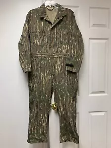 VTG Cabelas Medium SHORT Original Realtree Camo Uninsulated Coveralls Ripstop MS - Picture 1 of 12