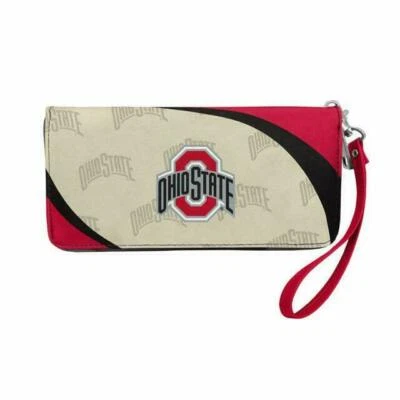 Ohio State Buckeyes Curve Zip Organizer Ladies Wallet NCAA - Image 1 of 3