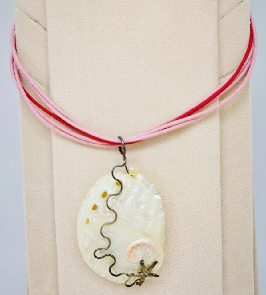 COLLANA ARGENTO 925 DONNA CORDINO CHARM VERA CONCHIGLIA CON DECORAZIONI - Immagine 1 di 1