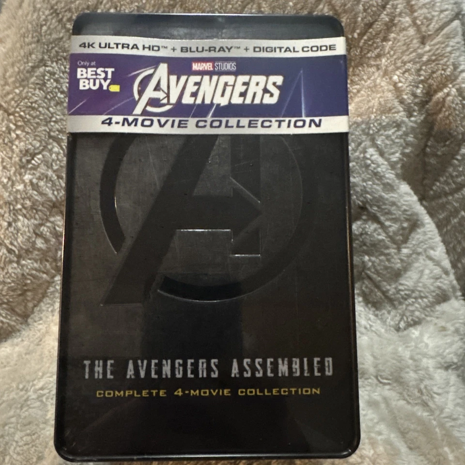 Avengers Steelbook 4k Ultra HD + Blu-Ray + Digital 4-Movie Collection New - Image 1 of 4