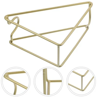  Simple Iron Oblique Placed Wine Bottle Rack Tabletop Single Slot Wine Bottle - Image 1 of 4