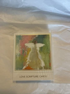 Anne Neilson LOVE SCRIPTURE CARDS $26.00 Angel One Side~Scripture Verse 2nd Side - Picture 1 of 5