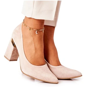 Lewski Shoes Suède Pumps Lewski 3117 Beige - Imagen 1 de 7