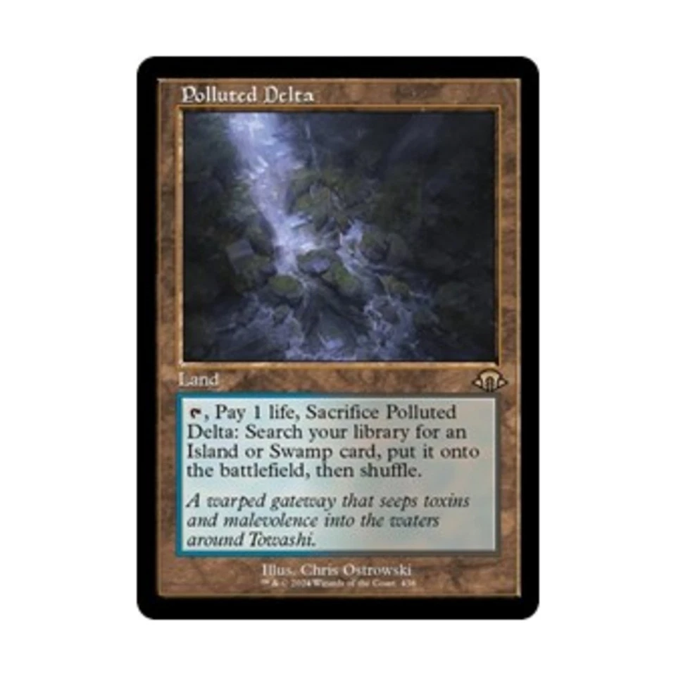 WOTC Modern Horizons 3 Polluted Delta (Retro Frame) (R) (Foil) NM - Image 1 of 1
