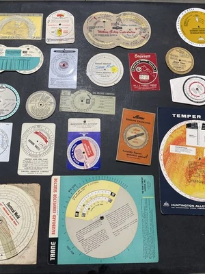 20 Vintage calculator Circular Slide Rule Chart Blood Alcohol Breeding Texaco - Image 1 of 4