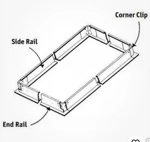 ⚡️Hubbell Columbia FK24 2x4 Single Flange Kit, for LED Flat Panel Fixture ⚡️ - Picture 1 of 4