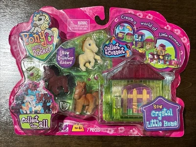 Новый / запечатанный пони в кармане - кристалл маленький дом - РЕДКАЯ! См. фотографии - Изображение 1 из 4