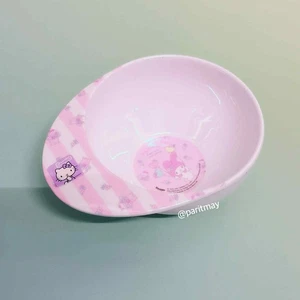 Sanrio My Melody Pink Stripe Melamine Bowl with Small Handle 4"D x 2"H (NEW) - Picture 1 of 1