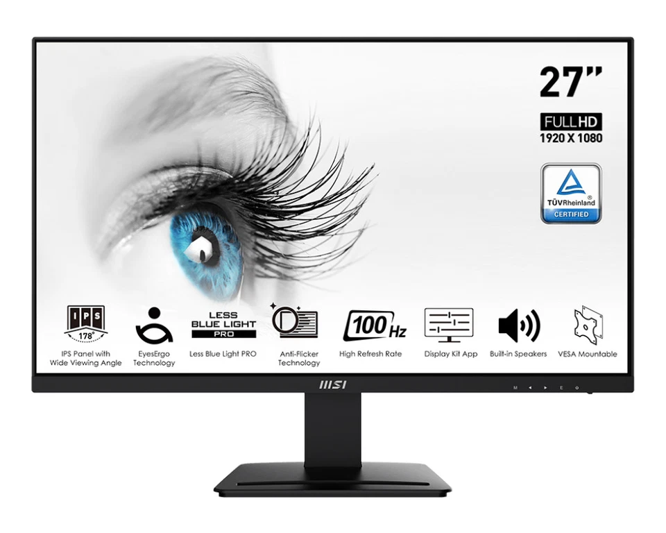 27" MSI PRO MP273A (FHD) MONITOR - Image 1 of 1