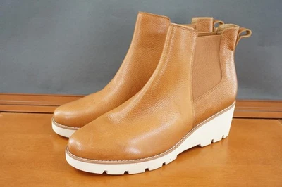 Botas Vionic para mujer talla 12 tostadas Aliso Chelsea suela de cuña cuero tobillo gore Foto 1 de 4