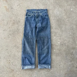 Vintage Farah of Texas Gold Strikes Boys Half Selvedge Denim Jeans  - Picture 1 of 8