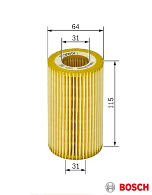 Ölfilter für MERCEDES-BENZ C-Klasse JEEP Grand Cherokee BOSCH 1 457 429 116 Neu - Image 1 of 4