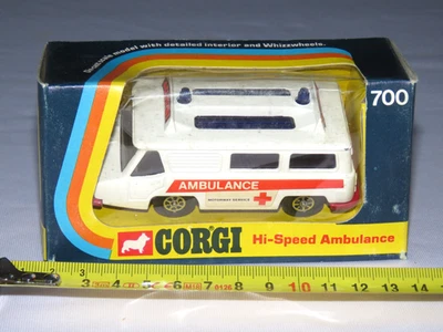 Vintage 1973 Corgi Mettoy Hi-Speed Ambulance No. 700 New in Box - Image 1 of 4