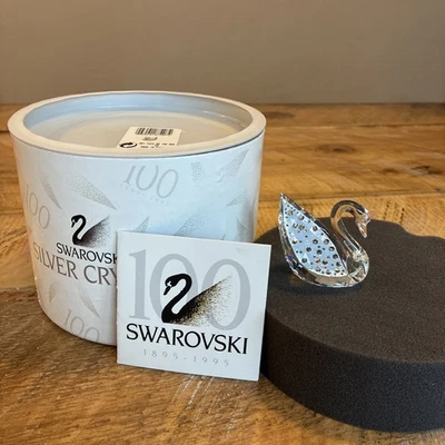 Swarovski Crystal Figurine Centennial Swan 7633 - Image 1 of 4