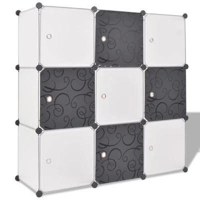 Storage Cube Organizer Black and White - Image 1 of 4