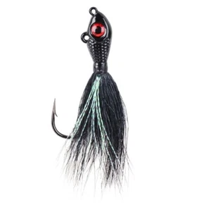 Sale Mustad BEB-3/4-BK Bucktail Big Eye 3/4 Oz Black (0853) - Picture 1 of 6