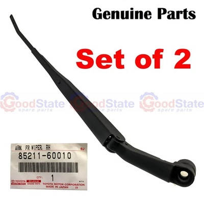 Genuine Toyota LandCruiser 80 Series HZJ FZJ FJ Front Windscreen Wiper Arm x2 - Image 1 of 3