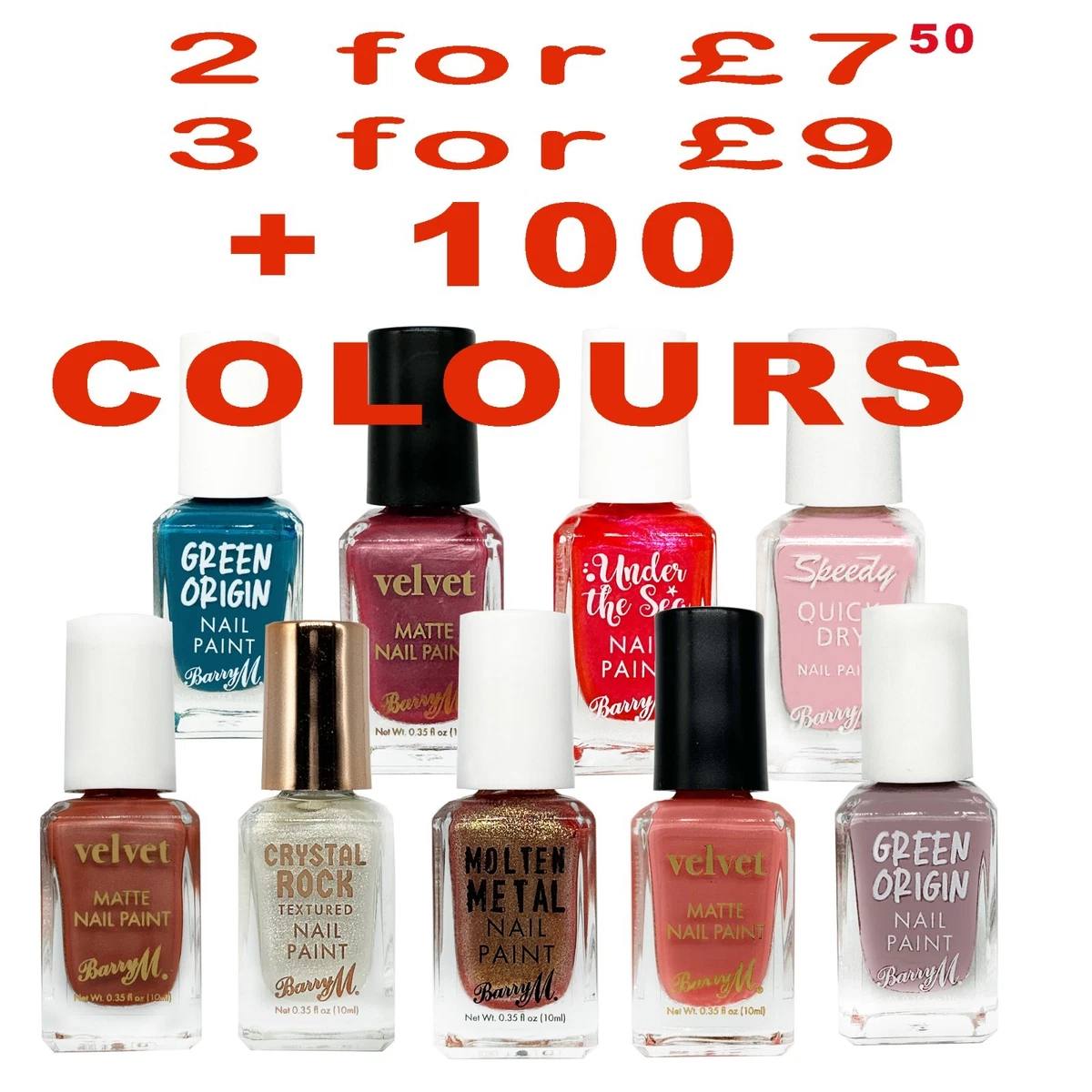 Barry M In A Flash Quick Dry Nagellack – Speedy Sky Blue, Schnell Trocknend & Vegan
