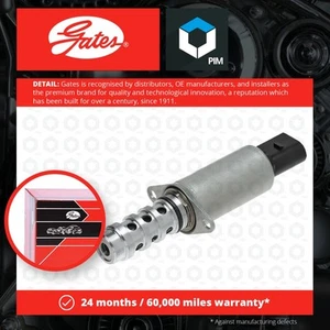 Camshaft Adjuster Valve fits VW EOS 1F 2.0 06 to 08 Gates 03H906455 06F109257B - Picture 1 of 4