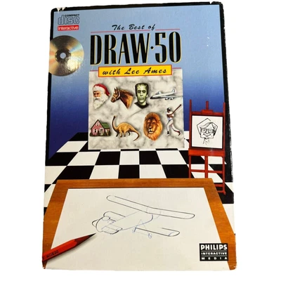 Philips CD-I Best of Draw 50 with Lee Ames Drawing Game - Sealed - Image 1 of 4