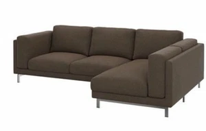Funda Ikea Nockeby para Sofá de 3 Plazas con Chaise DERECHA, Marrón Teno, 102.804.39 - Imagen 1 de 7