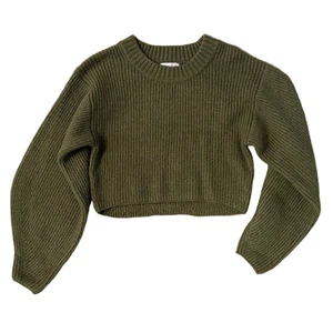 Urban Outfitters olivgrüner gerippter Pullover Gr. Small Strick Oversized - Bild 1 von 7