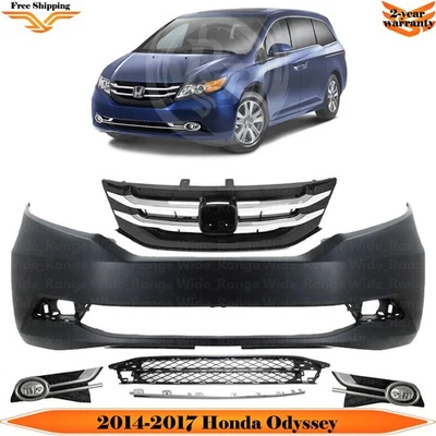 Front Bumper Cover Fascia & Grille Assembly For 2014-2017 Honda Odyssey Foto 1 de 4