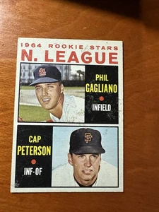 1964 Topps 1964 N. League Rookie Stars - Phil Gagliano/Cap Peterson Rookie EX - Bild 1 von 2