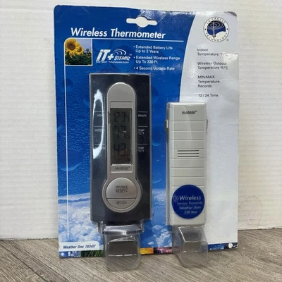 Wireless Weather One 7034IT Indoor Outdoor Thermometer NEW SEALED NOS - Image 1 of 3