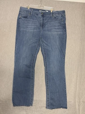 Jeans feminino Seven 7 7 azul cintura alta sem barriga jeans stretch tamanho 24w - Imagem 1 de 4