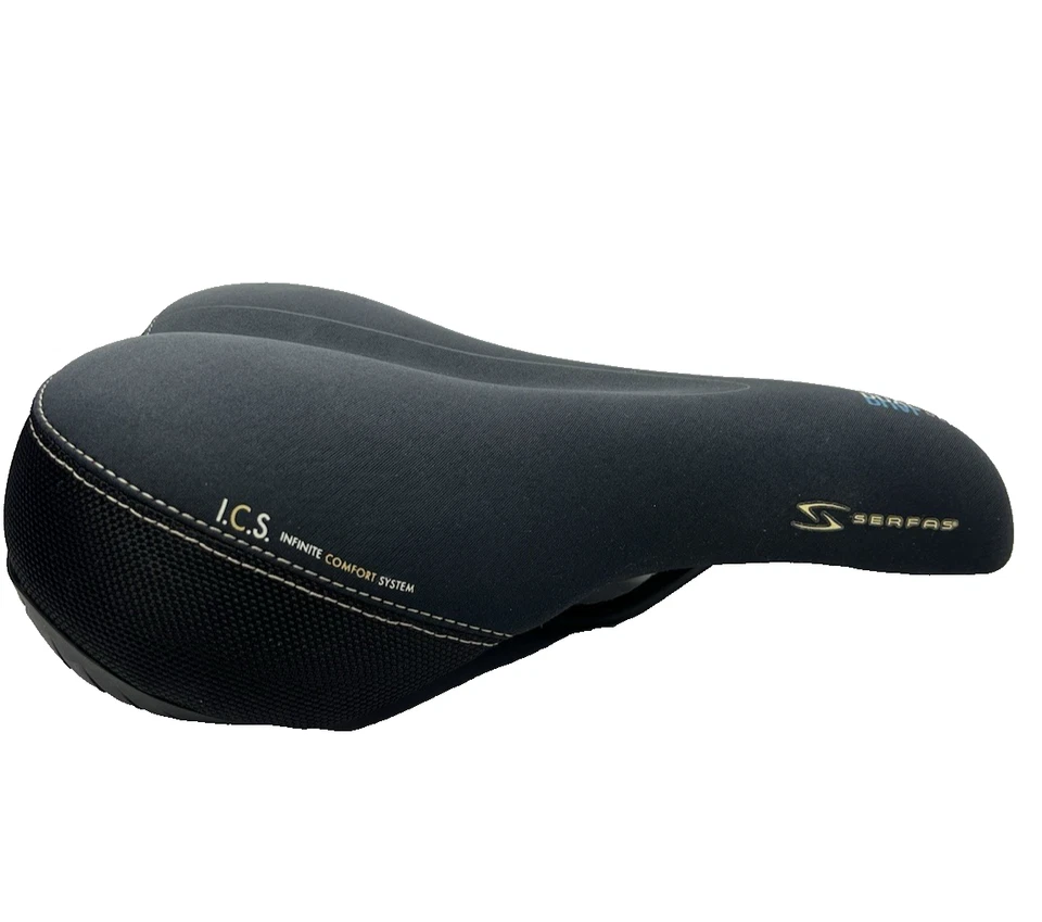 Asiento de sillín Serfas Gel Doble Densidad ICS Infinite Comfort System Mujer Negro Foto 1 de 4