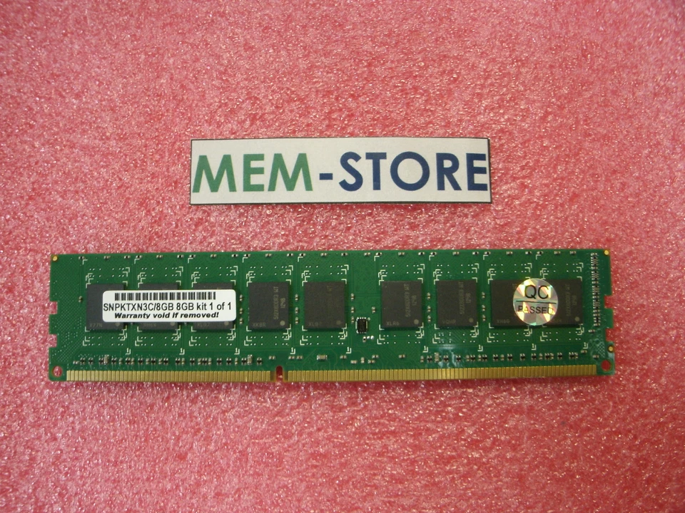 SNPKTXN3C/8G  8GB PC3L-10600 UDIMM ECC Memory Dell PowerEdge C5220 R210 II T110 - Image 1 of 1