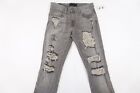 J BRAND FADED GRAY RIPPED CUT KNEE 30 TYLER SLIM FIT JEANS MENS NWT NEW