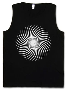 SPIRAL SUN TANK TOP Labyrinth Mystic Hypnotic Esoterik Circle Hypno - Picture 1 of 1