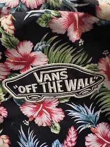 Vans Off The Wall Hawaiian Print Floral School Travel  Backpack Pre Owned - Picture 1 of 8
