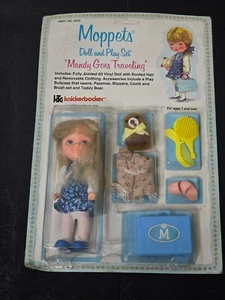 Vintage Moppets Mandy Goes Traveling Puppe & Spielset # 9835 Knickerbocker Neu in Verpackung - Bild 1 von 5
