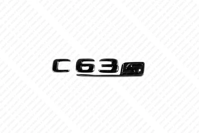 Tapa maletero negro brillante emblema insignia logotipo letras para Mercedes-Benz C63s AMG W204 Foto 1 de 4