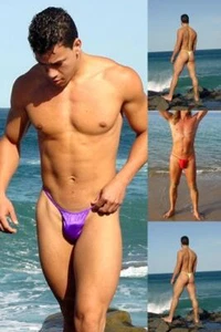 bikinini H400 Herren Bademode Micro Tanga neon orange - Picture 1 of 1