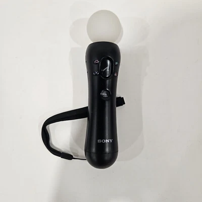 Sony PlayStation Move Motion Controller - Black (CECH-ZCM1U) PS3 - TESTED - Image 1 of 4