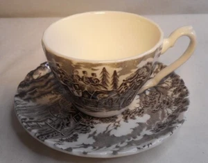 Tazza da tè e piattino vintage Royal Mail Fine Staffordshire Ware Ironstone Inghilterra - Foto 1 di 4