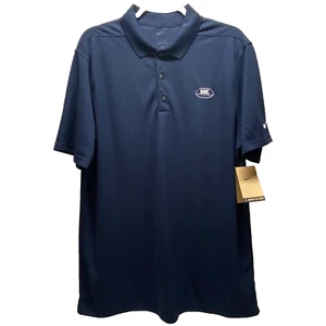 Polo Nike DriFIT Performance para hombre grande azul marino oscuro NK Syngenta logotipo agrícola nuevo con etiquetas - Imagen 1 de 9