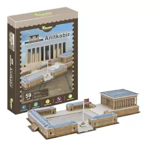 Anıtkabir Mausoleo Ankara Puzzle 3D Modello Turchia Mustafa Atatürk Anitkabir Regalo - Foto 1 di 1