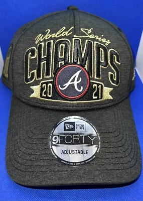 ESPECIAL DE FÉRIAS! ATLANTA BRAVES 2021 WORLD SERIES CHAMPIONS VESTIÁRIO NOVA ERA - Imagem 1 de 4
