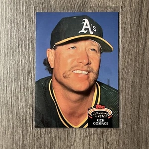 1992 Stadium Club Texas Rangers Baseball Card #719 Rich Gossage - Picture 1 of 2