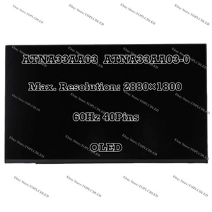 100% DCI-P3 OLED ATNA33AA03 ATNA33AA03-0 13.3" 2880×1800 60Hz LCD Screen Panel - Picture 1 of 1