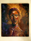 Expressionist Oil Painting Portrait Contemporary Art On Canvas 24 x 20"