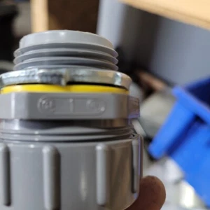 Flüssigkeitsdichter nichtmetallischer, gerader Stecker, 1 Zoll, - Bild 1 von 4